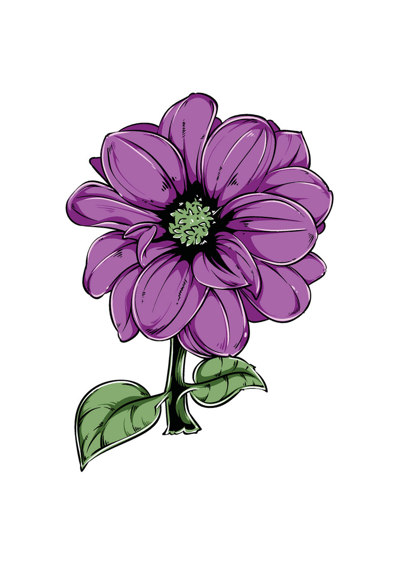 个性花卉花蕊图案设计