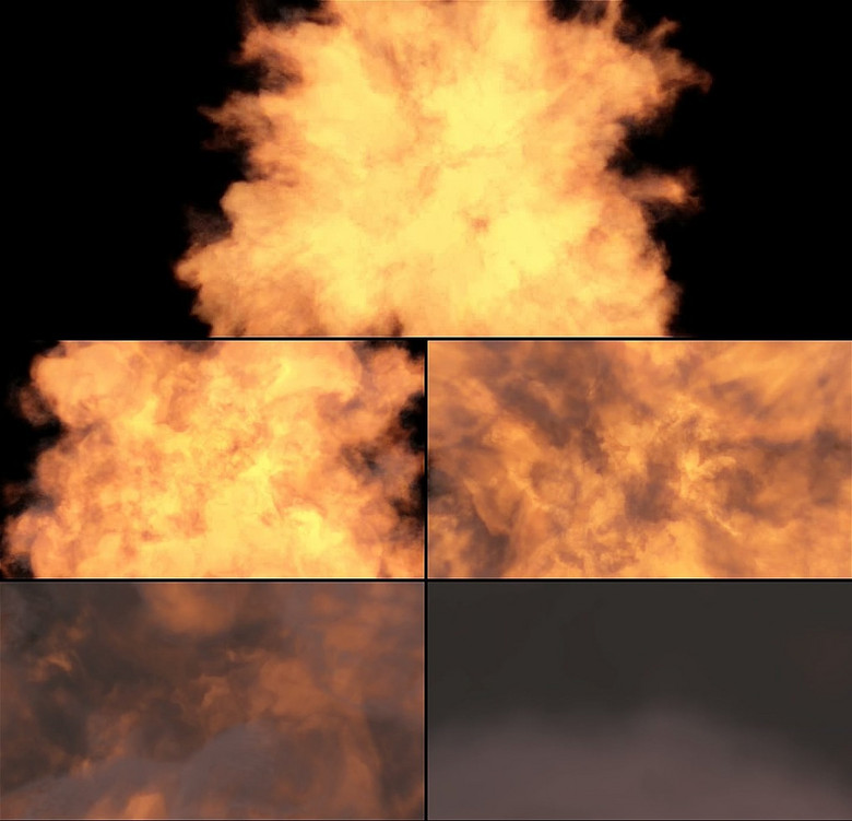 爆炸火焰燃烧大火苗高清视频素材