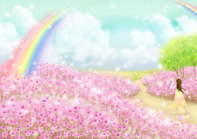 背景墙|装饰画 壁画 其他壁画 > 花海世界壁纸