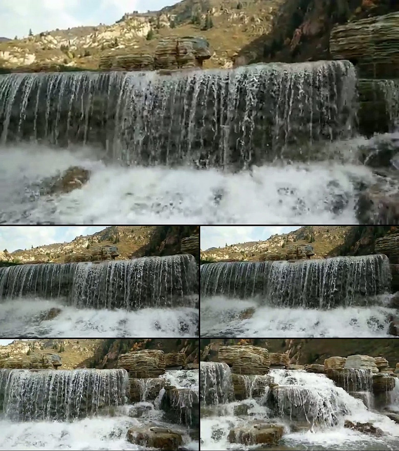 瀑布流水视频素材