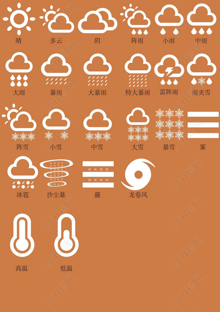 24款天气预报图标设计