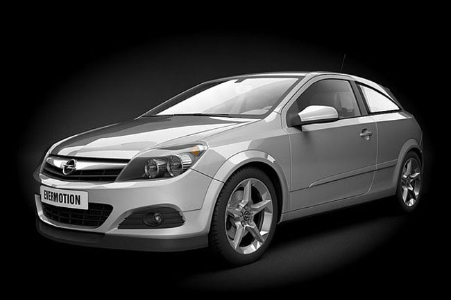 银灰色汽车设计模型