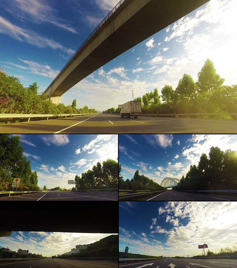 高速公路上的汽车视频素材
