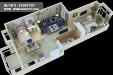 户型3D模型源文件