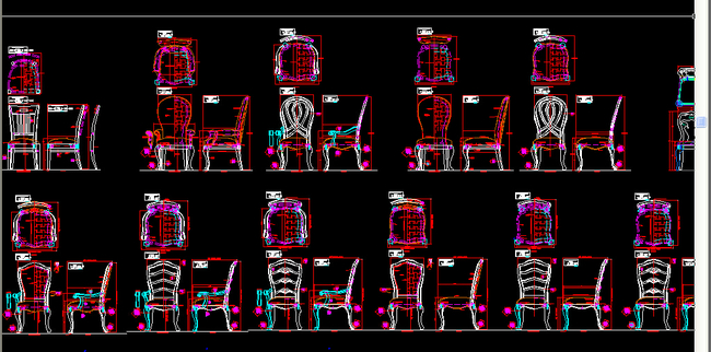 椅子cad三视图下载-编号13620415-桌椅图纸-我图网
