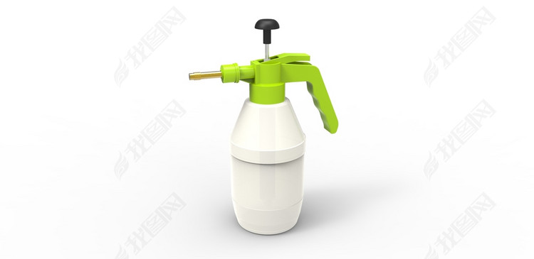 按压式喷花喷壶ProE模型