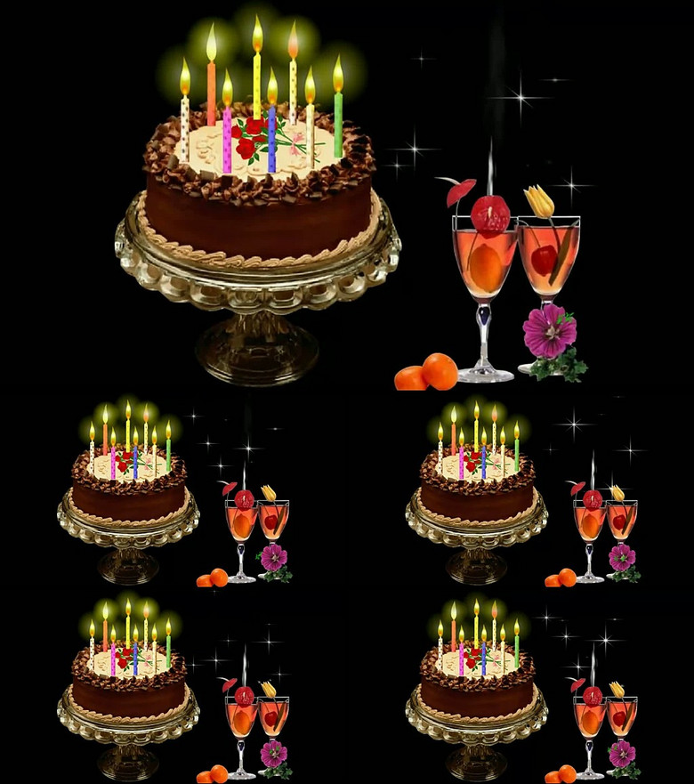 生日快乐片头视频模板素材_高清mp4格式下载(视频24.