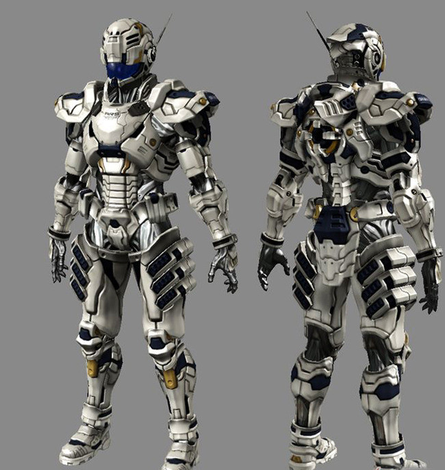 酷炫征服人物3D机械模型模板下载(图片编号:1