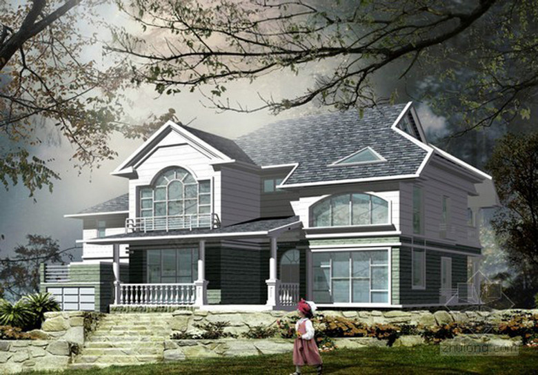 小农庄自建房cad设计图纸下载模板下载(图片编