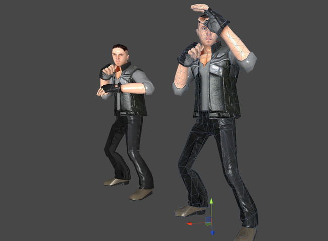 现代男士男人男性格斗战士打手武打模板下载(