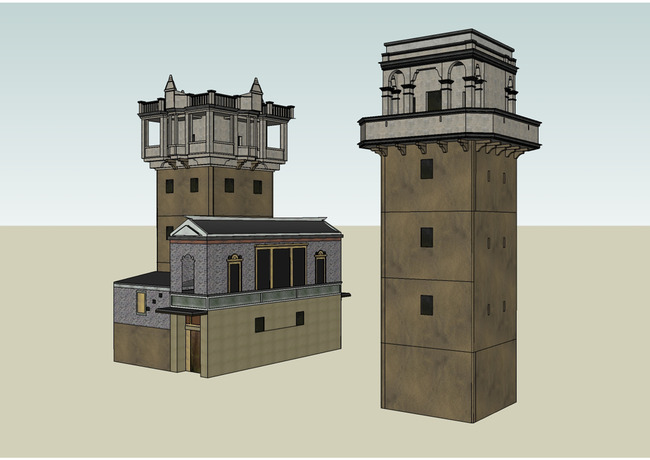 其他模型 碉楼民居建筑 版权图片 设计师 s2233827303 素材图片