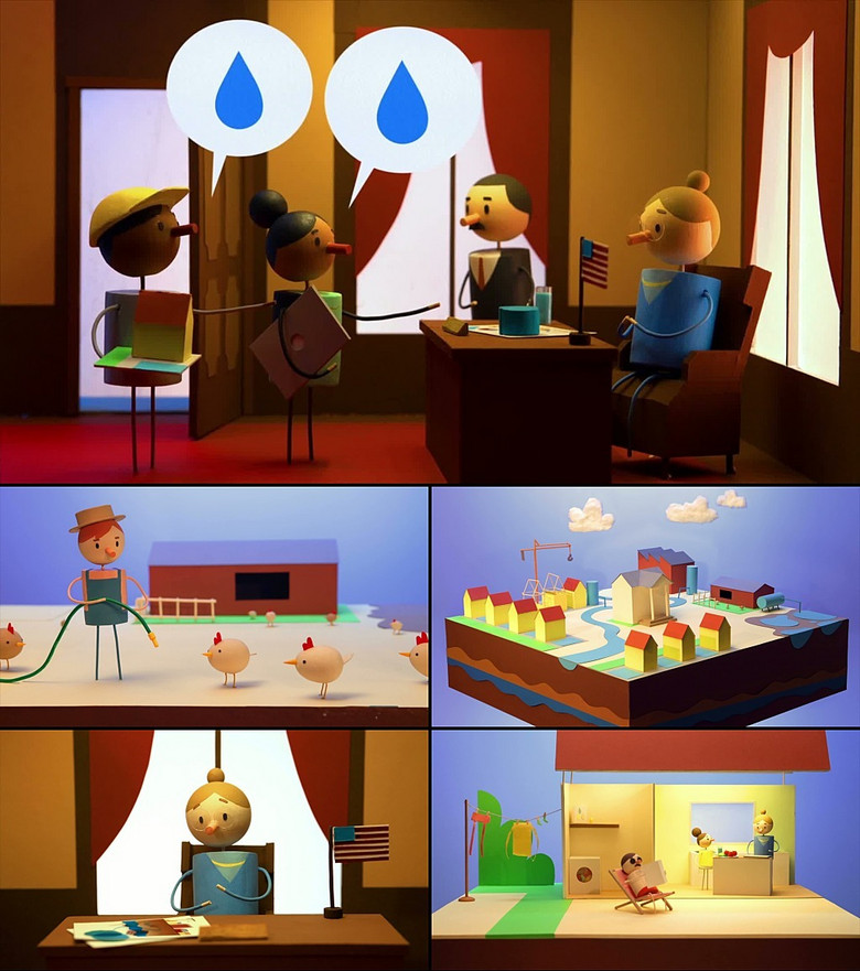 卡通3d简约动画
