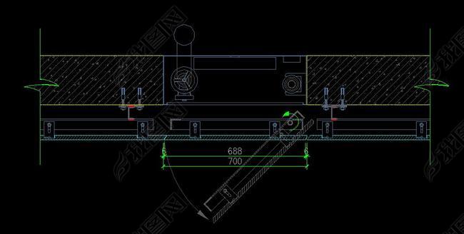 消火栓CAD施工图节点大样图防火栓剖面图