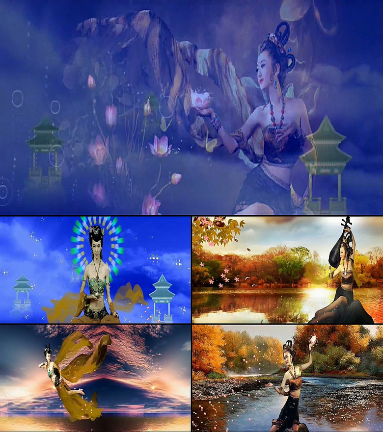 天女散花视频素材模板_高清mp4格式下载(视频255.28mb