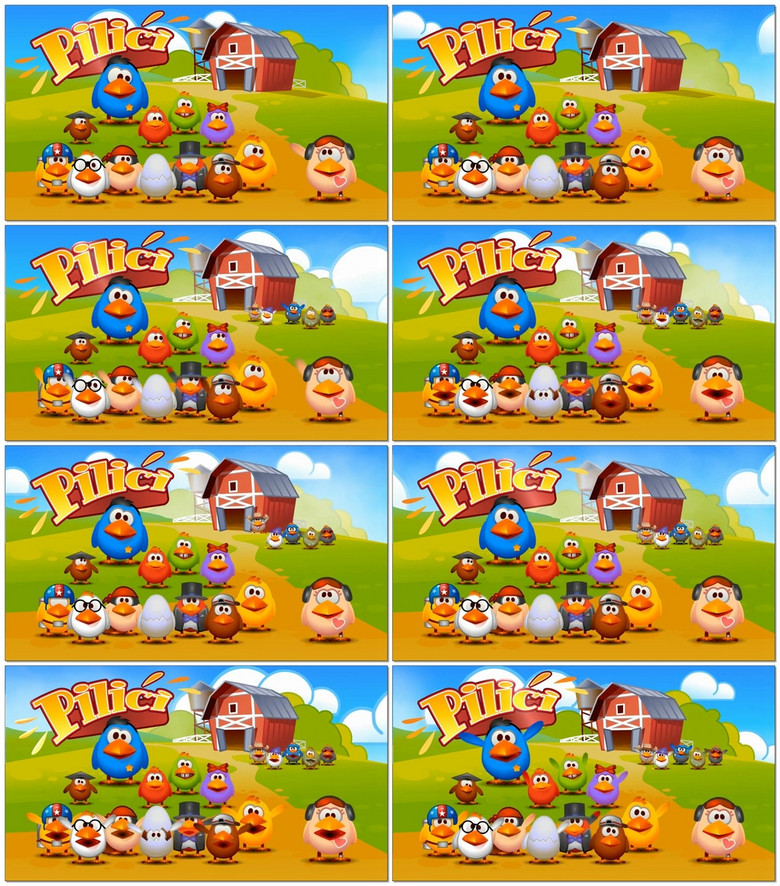 可爱卡通小鸡跳舞视频素材模板下载(图片编号