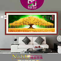 冷艳玫瑰花卧室三联无框画高清图片下载