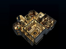 室内鸟瞰图素材_室内鸟瞰图素材下载_室内鸟