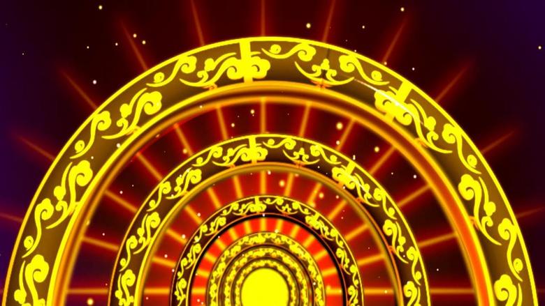 酒吧夜场旋转的拱形门视频素材模板_高清mp4格式下载