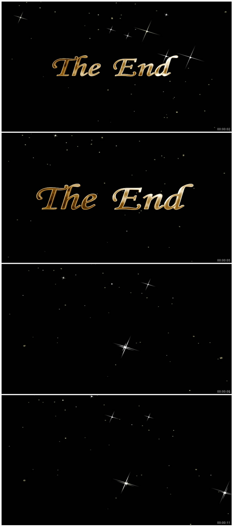 星光结束视频theend