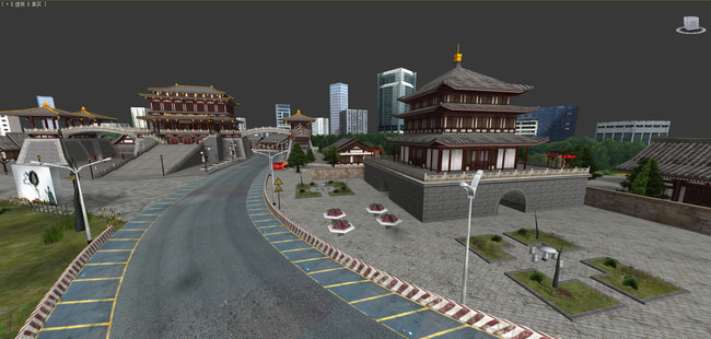 大型城市赛车游戏场景系列10西安(图片编号:1