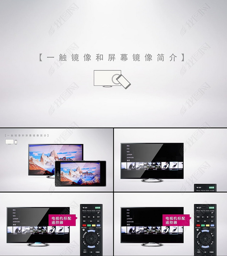 手机和电脑同步动画演示视频素材