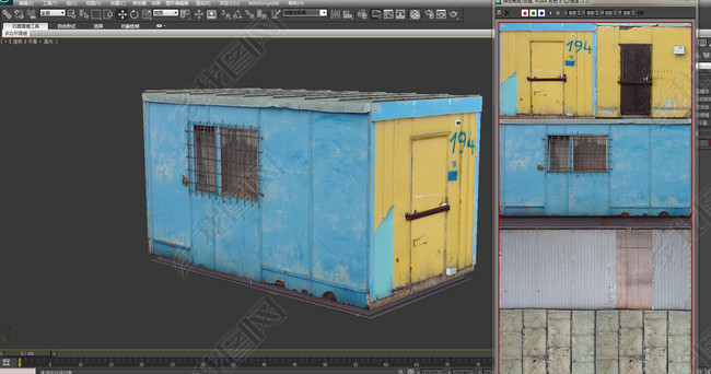 色彩斑斓的集装箱高分辨率贴图