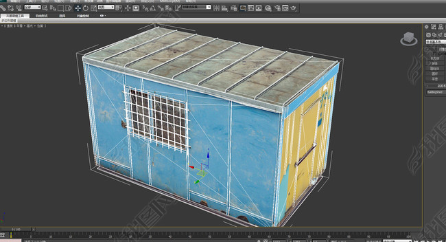色彩斑斓的集装箱高分辨率贴图图片下载max素