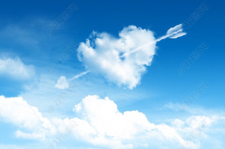 白云爱心爱心之剑爱神之箭(图片编号:1422892