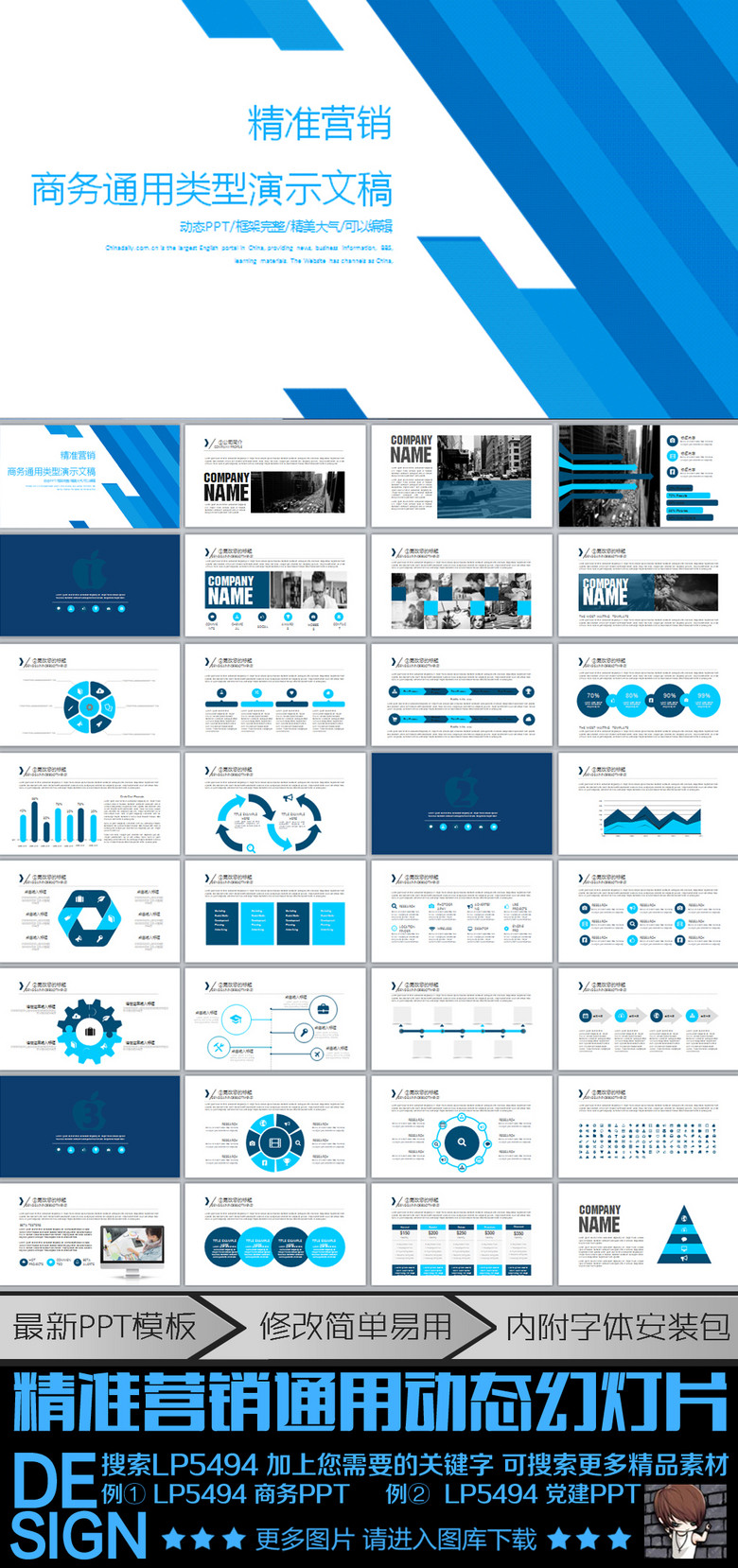 精准营销PPT产品营销方案动态PPT模板下载(