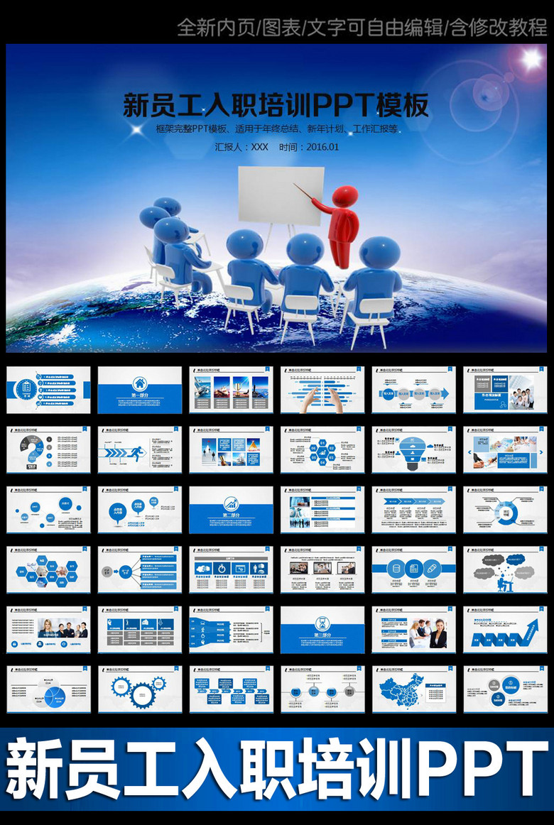 新员工入职培训ppt公司介绍商业计划书模板下