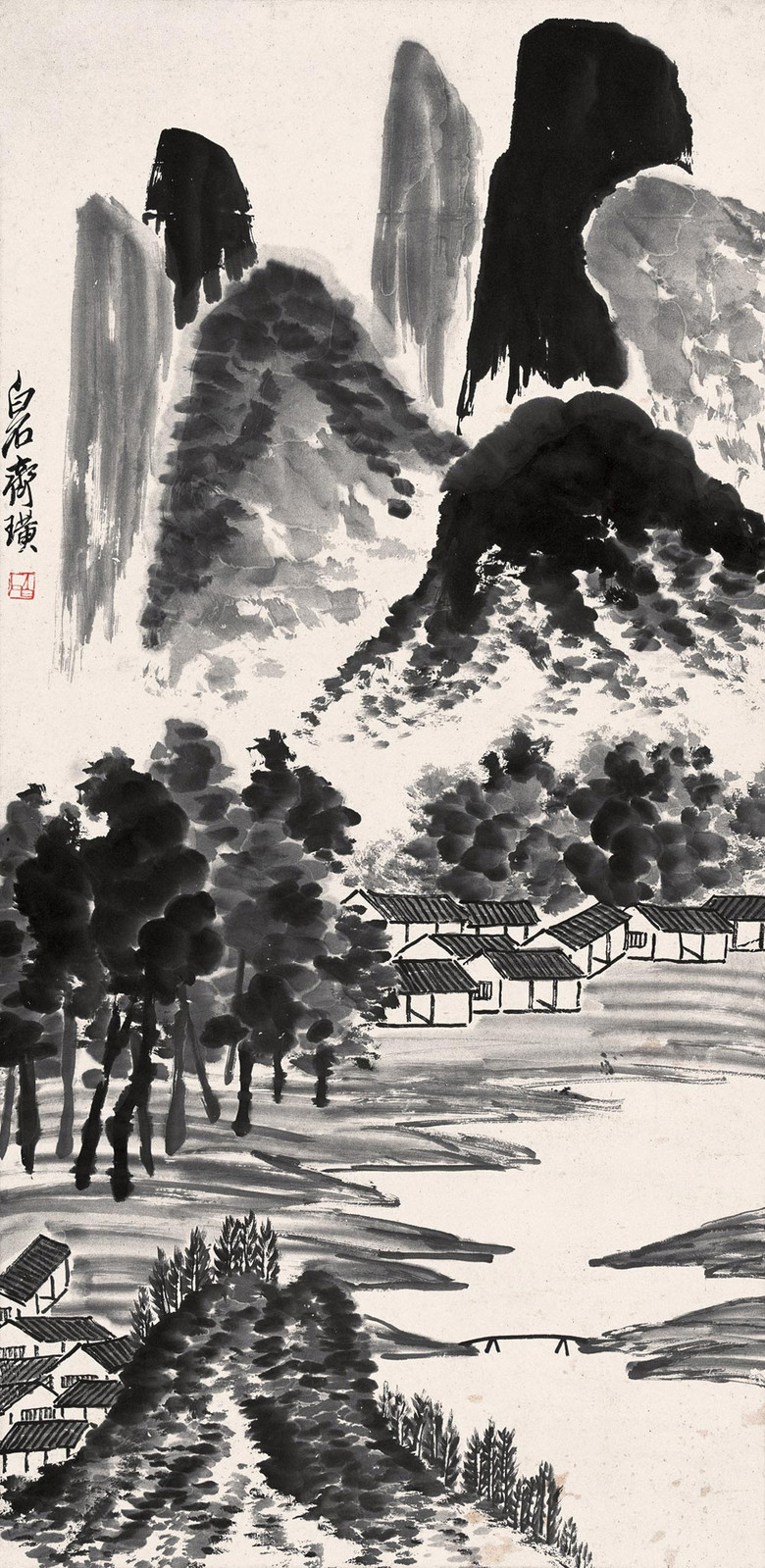 高清齐白石山水画