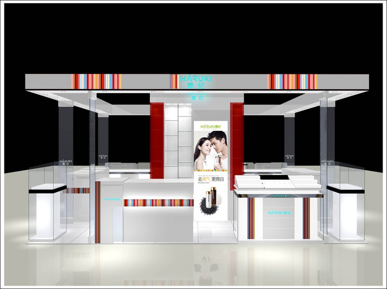 化妆品模型3D展示展厅.mrblankv模型字体图片