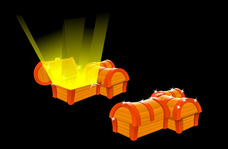 flash源文件矢量木箱箱子百宝箱卡通模板下载(