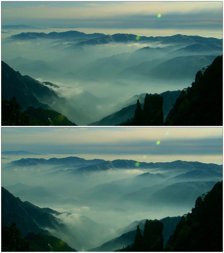 高清动态高山云雾流动水墨唯美意境视频素材