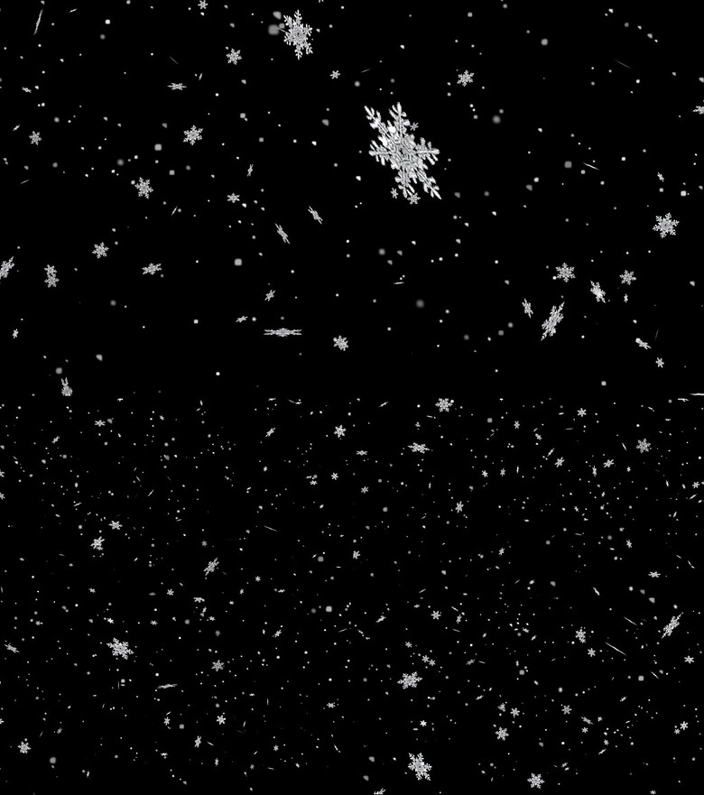 下雪特效雪花带alpha前景视频素材