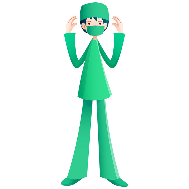 卡通漫画进手术室的医生模板下载(图片编号:1