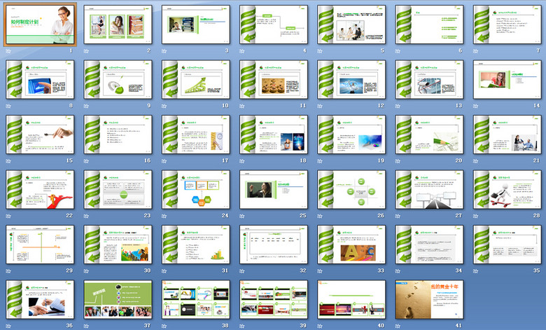 扁平化工作演示汇报年终总结提案动态PPT模板