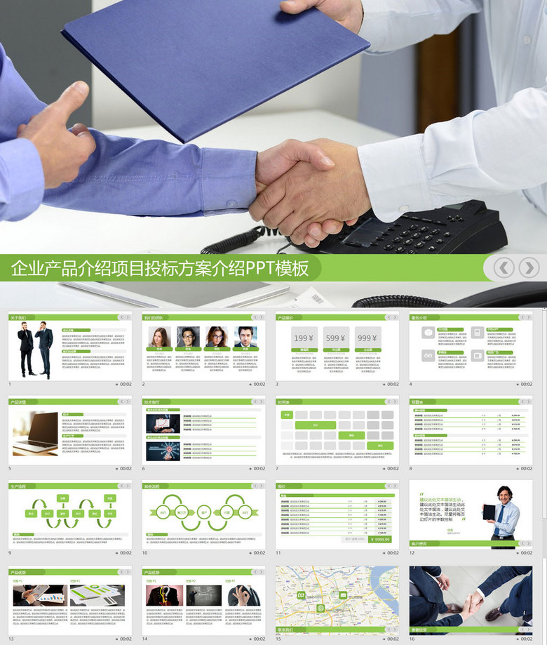 企业产品介绍项目投标方案介绍规划PPT模板下