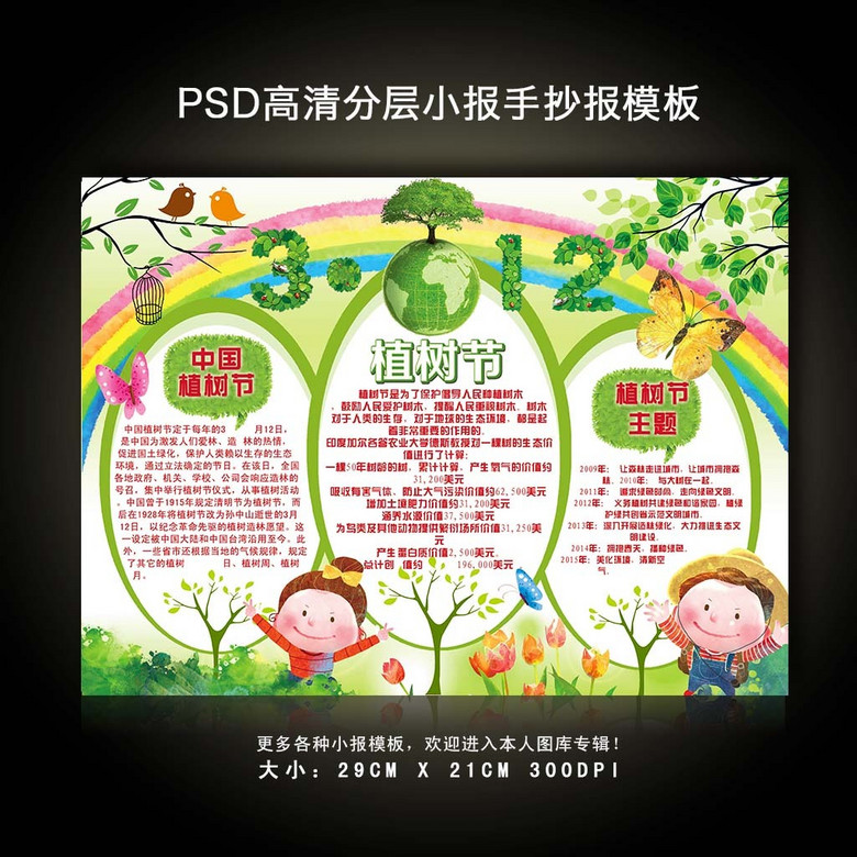手抄报|小报 节日手抄报 植树节手抄报 > 312植树节主题小报手抄报