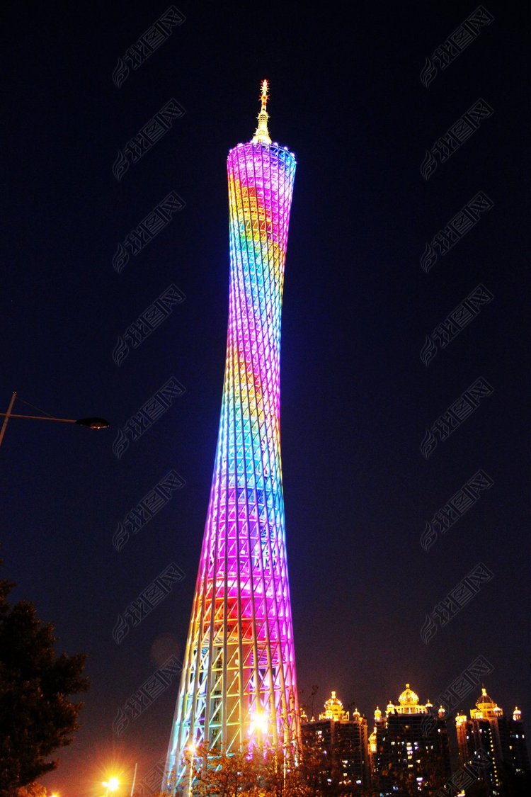 广州塔夜景图片素材_高清 位图大图下载(2.25