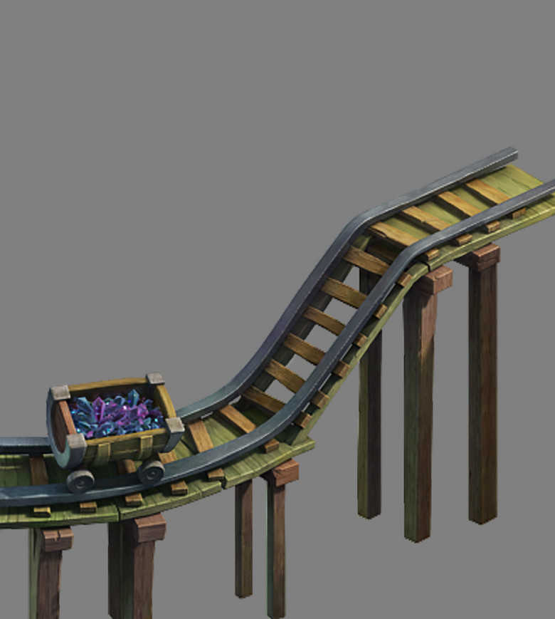 轨道采矿矿车模型模板下载(图片编号:1475564