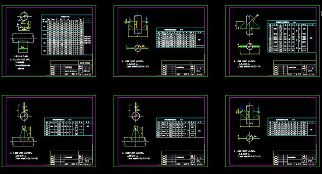 常用管道支吊架安装CAD标准图集模板下载(图