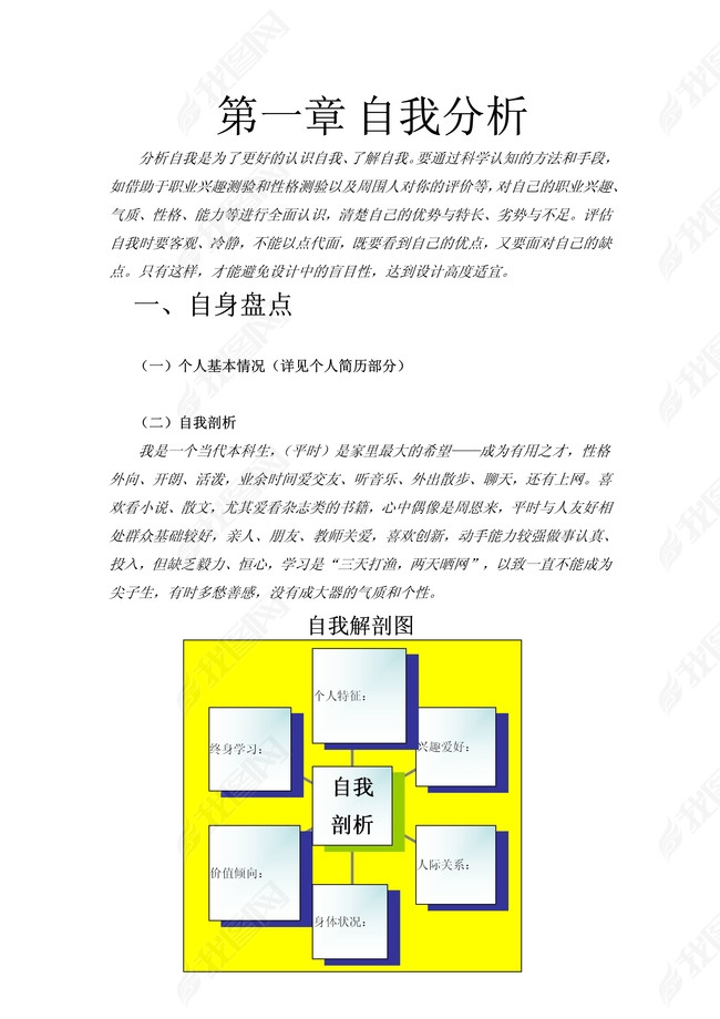 职业生涯规划书图片下载docx素材-职业规划范文