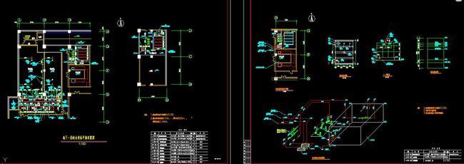 CAD消防排水系统整套施工图纸工程计算书模
