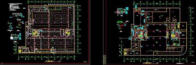 CAD消防排水系统整套施工图纸工程计算书模