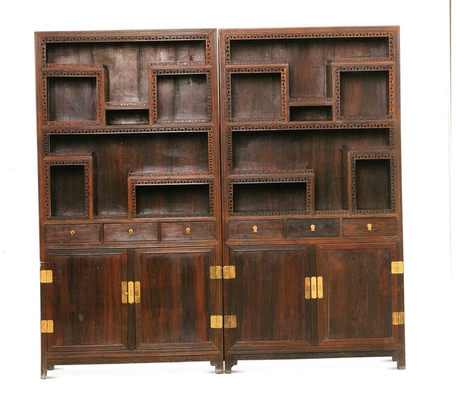 中式家具书架酒柜设计图博古架cad图