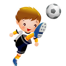 踢足球卡通图片素材_踢足球卡通图片素材下载