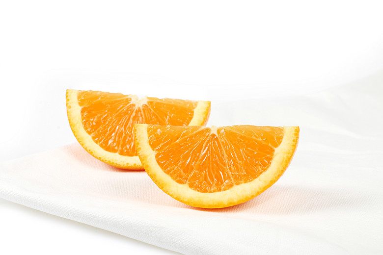 橙子脐橙的切开面高清图