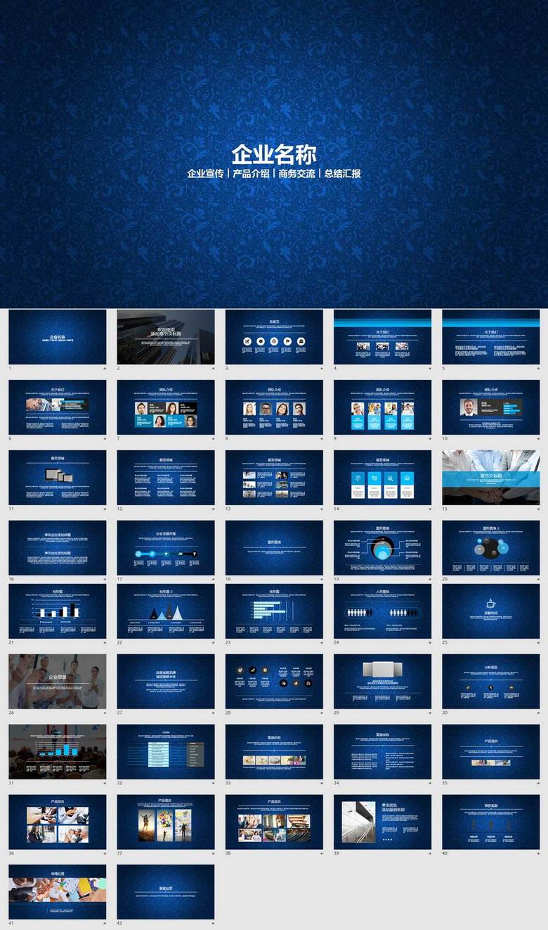 企业介绍产品宣传汇报金融管理ppt模板下载(图