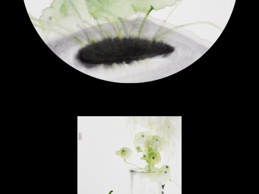 新中式禅意意境水墨花鸟装饰画(图片编号:15039468 ...